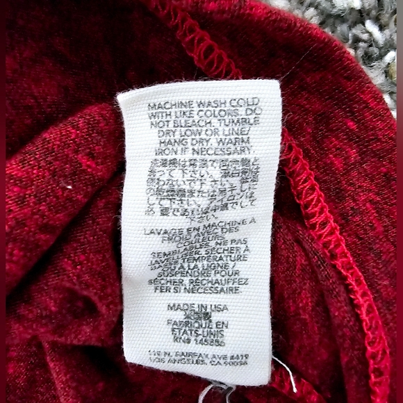 THE GREAT. DISTRESSED PEPLUM TEE/TOP - Picture 9 of 13